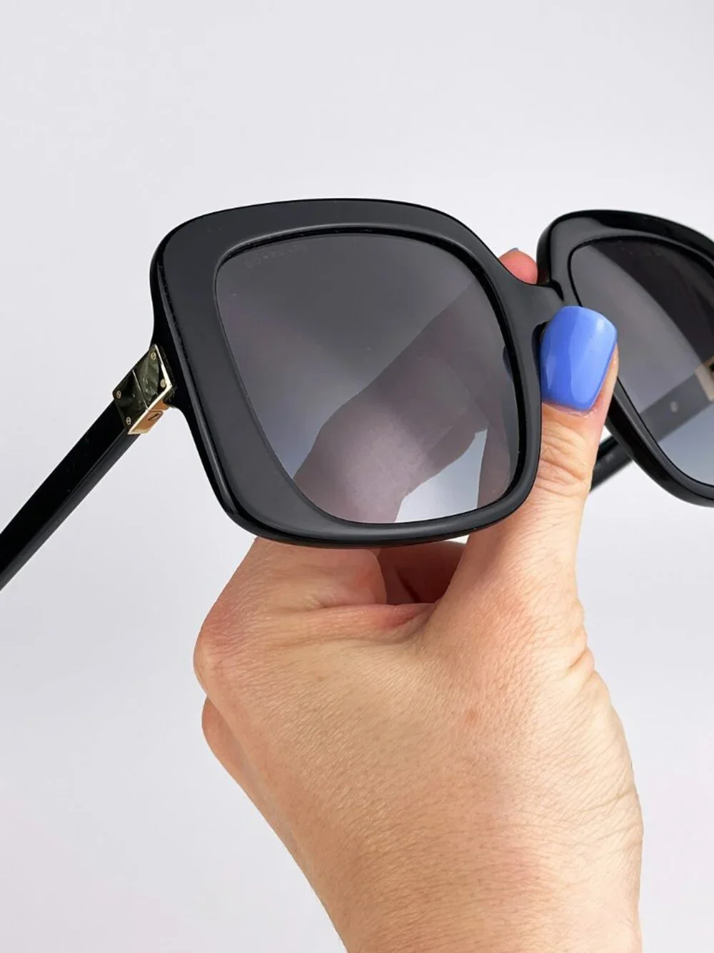 BURBERRY BE4363 PENELOPE 30018G BLACK SQUARE SUNGLASSES